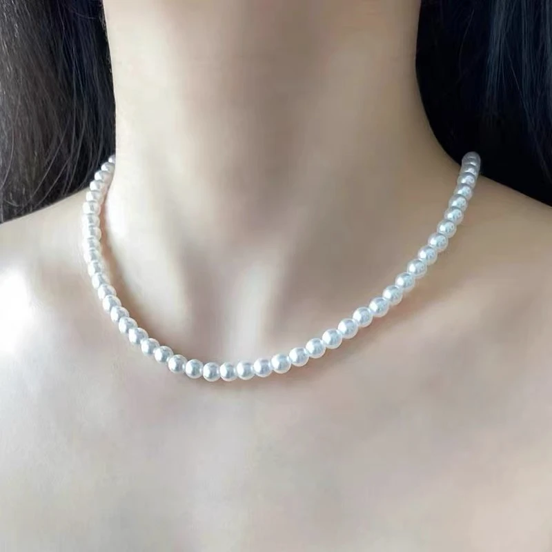 【北极星】仙女百搭点位珍珠项链 5-6mm