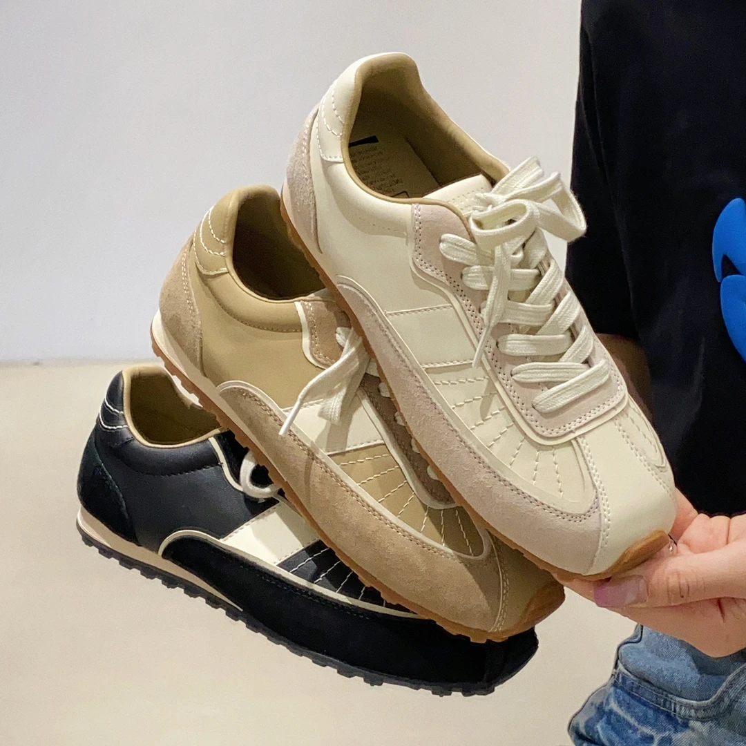 休闲运动板鞋软底户外跑步登山健身旅游厚底百搭阿甘德训鞋女