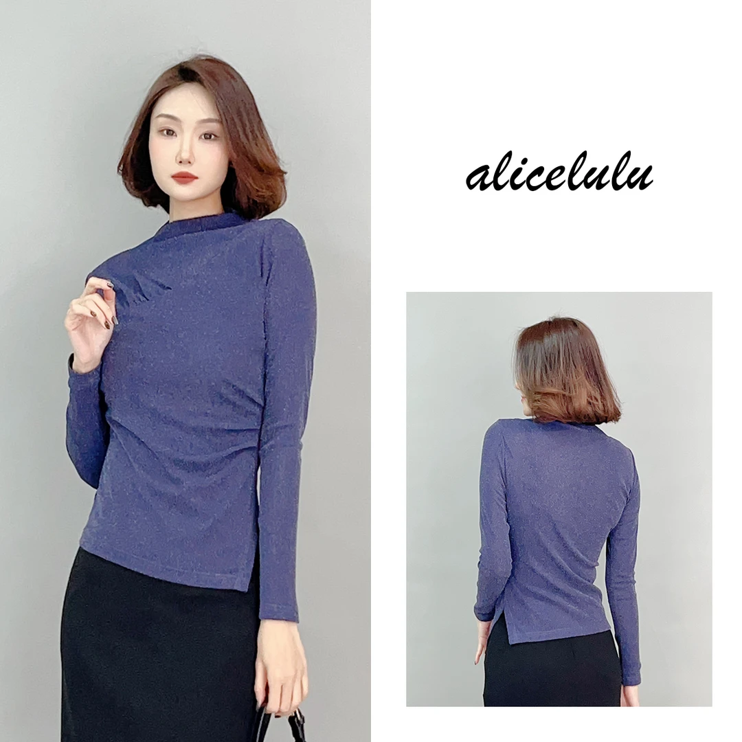 4 ALICE “蓝星宝藏”衬衫 璀璨迷人 弹力显瘦 S2141715L