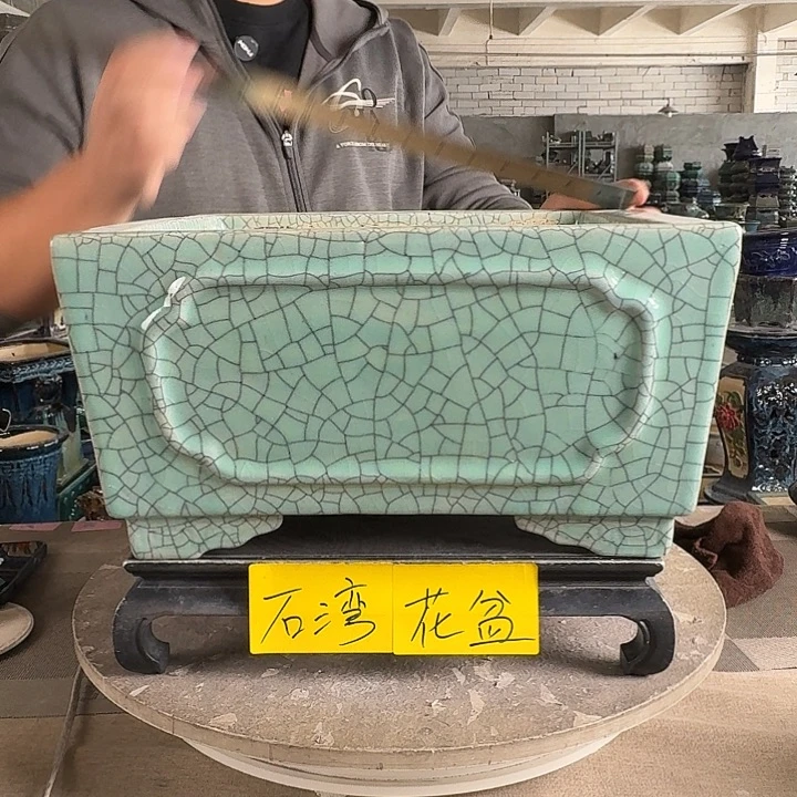 。一风堂石湾花盆 小收缩 内30*14