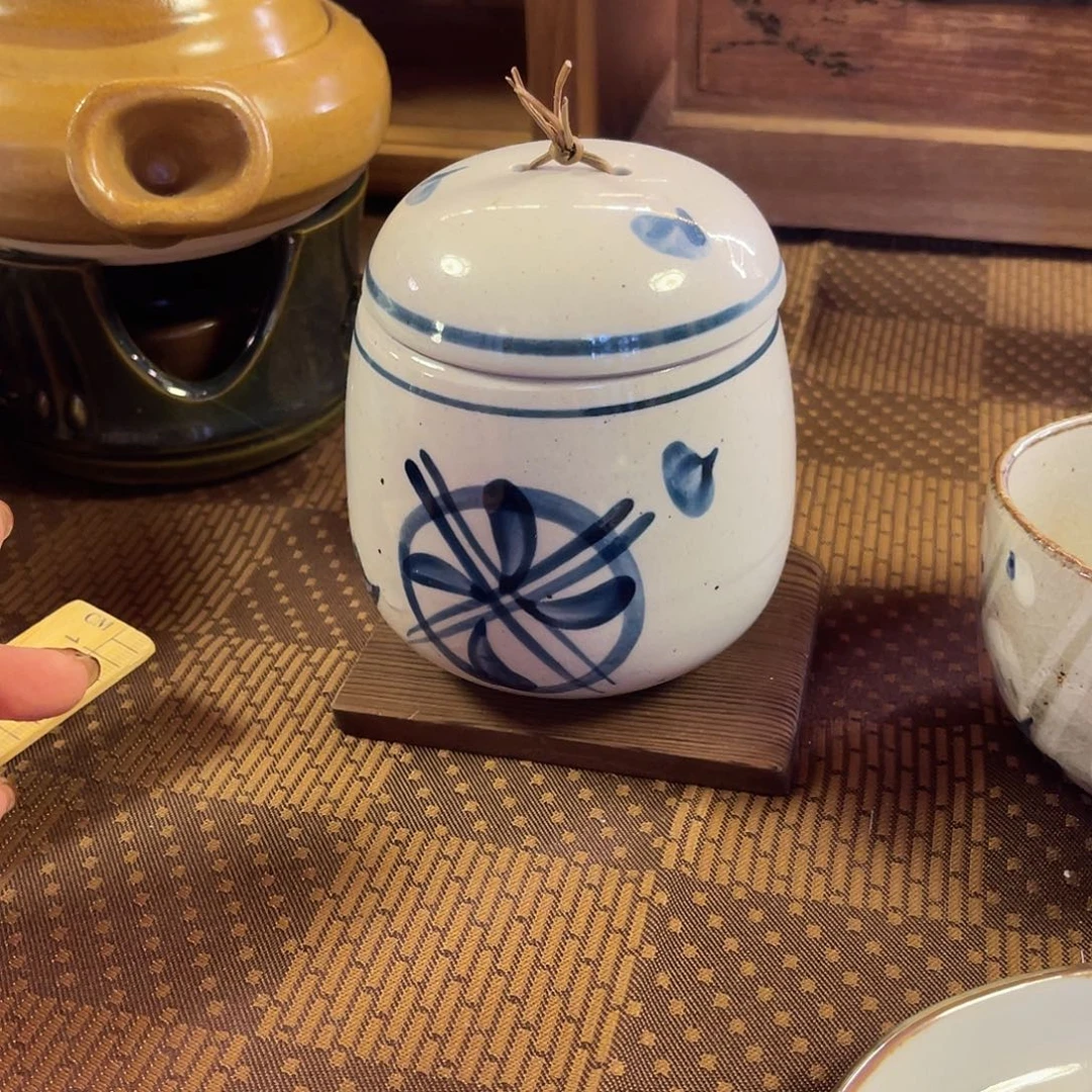 瓷片粗陶日系炖盅一套28