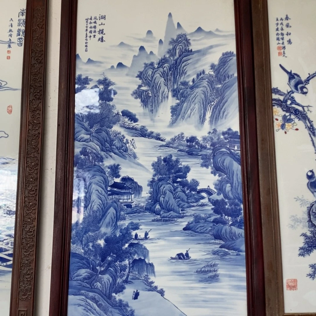 瓷片景德镇瓷板画柴窑烧制