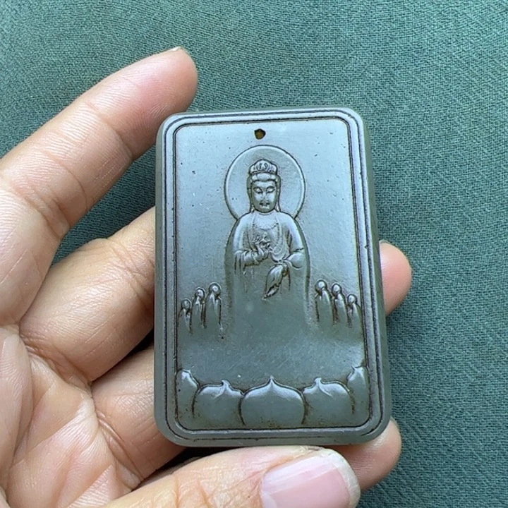 和田玉把件未镶嵌道****道