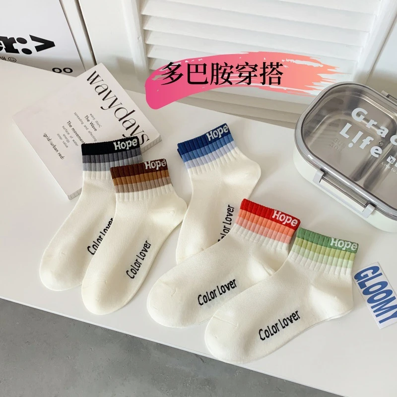 夏季薄款女士短袜防臭吸汗透气袜子网眼潮流运动袜子