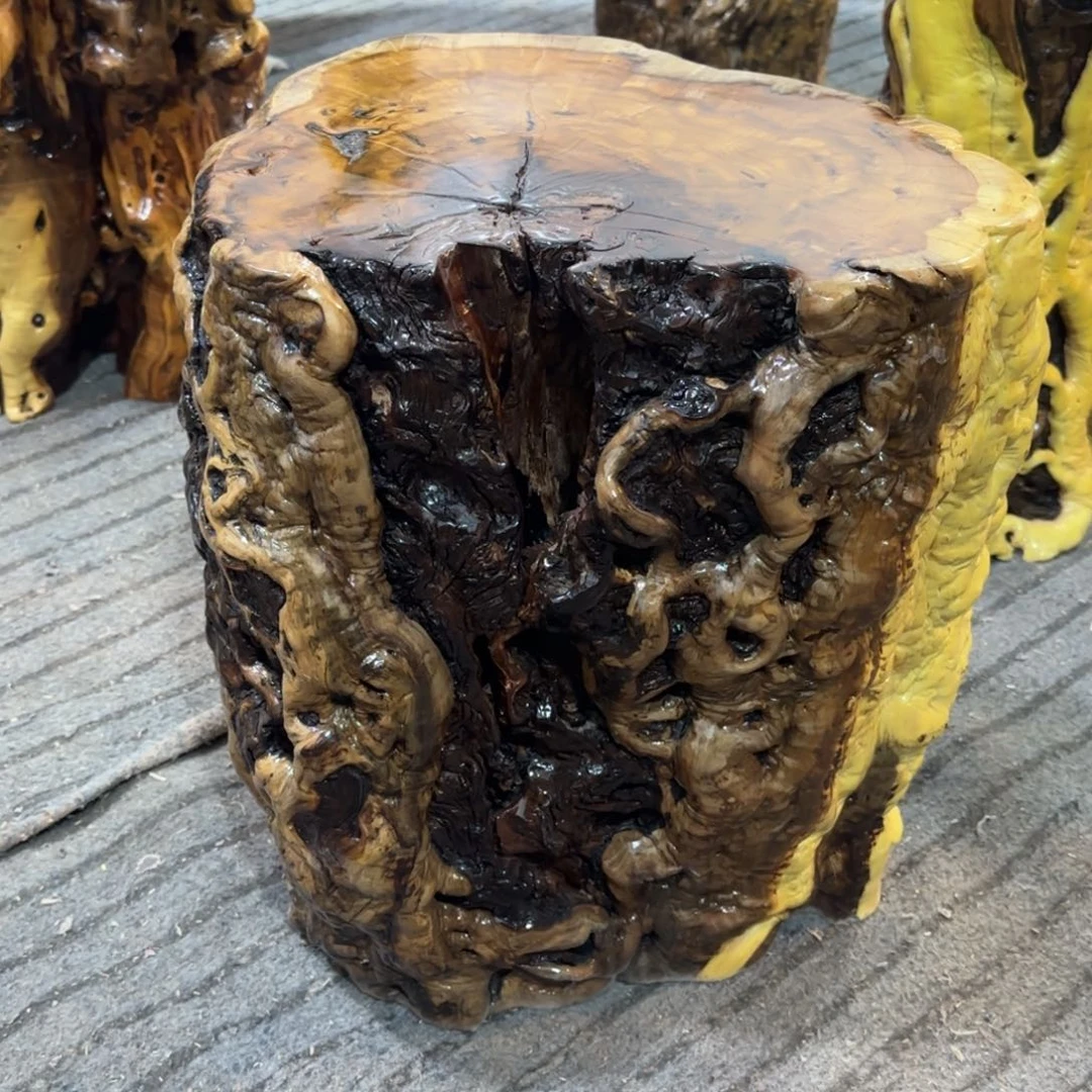 月***鸟龙纹鸡心枣木手工艺品