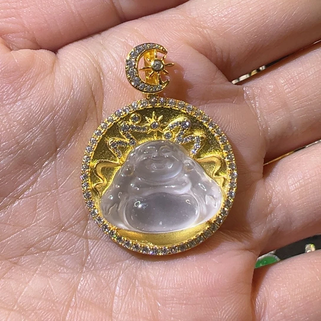 【闪购商品】石英质玉颈饰银S925镶嵌?