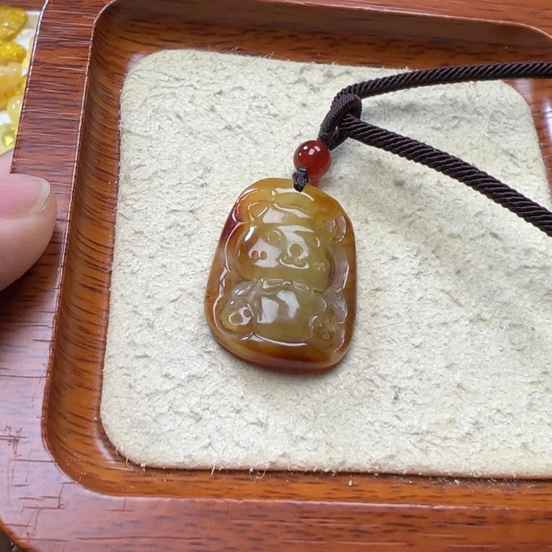 琥珀吊坠(不含链)未镶嵌