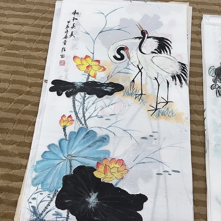 国画花鸟等多种鸟类和100.50