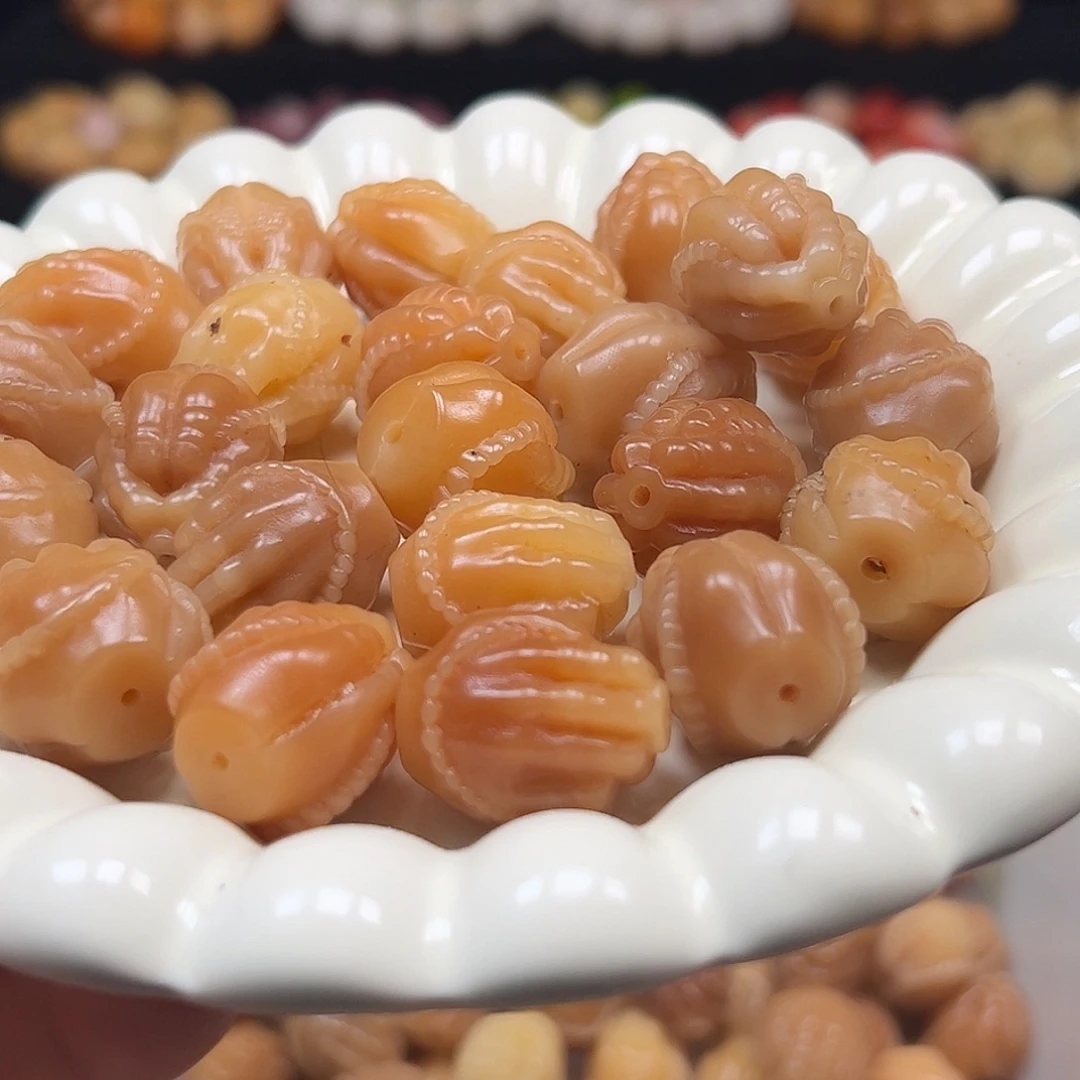 手串菩提根/象牙果瑕疵23左右佛手10颗卡牌➕3颗有裂