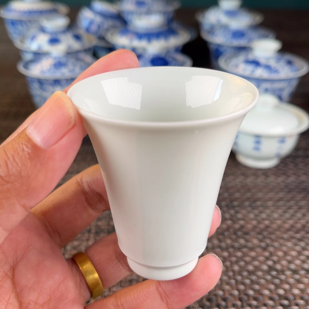 瓷片微瑕景德镇陶瓷杯杯杯