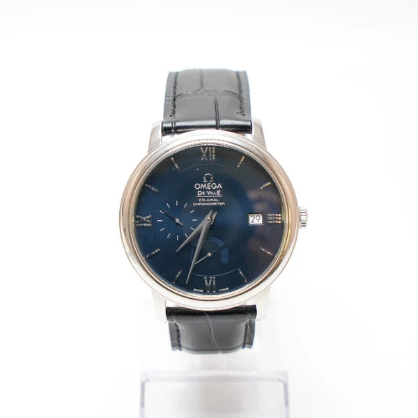 99新 Omega/欧米茄 范大fanq蝶飞女士机械表蓝色/2840 6143