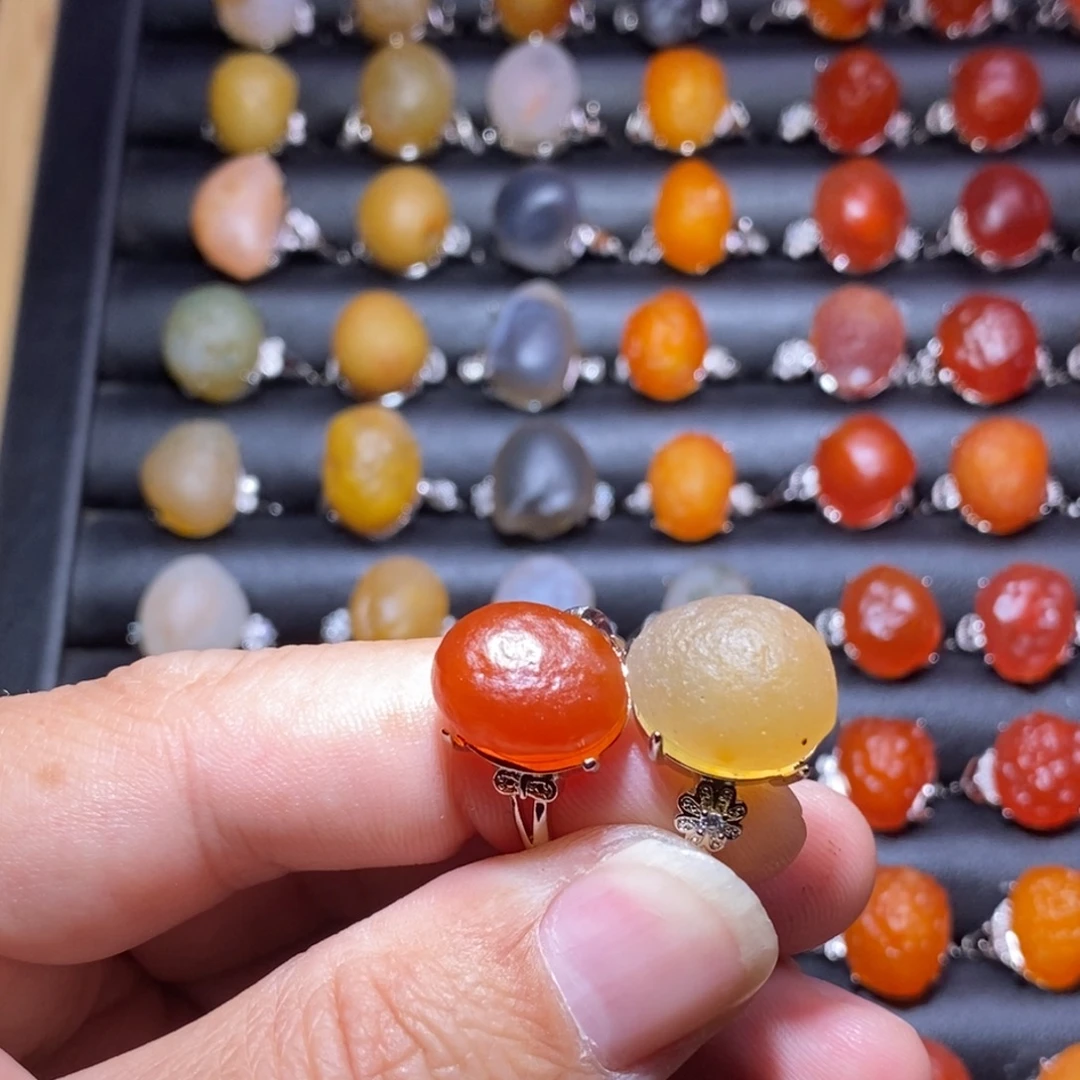 ～***～玛瑙/玉髓合金戒指