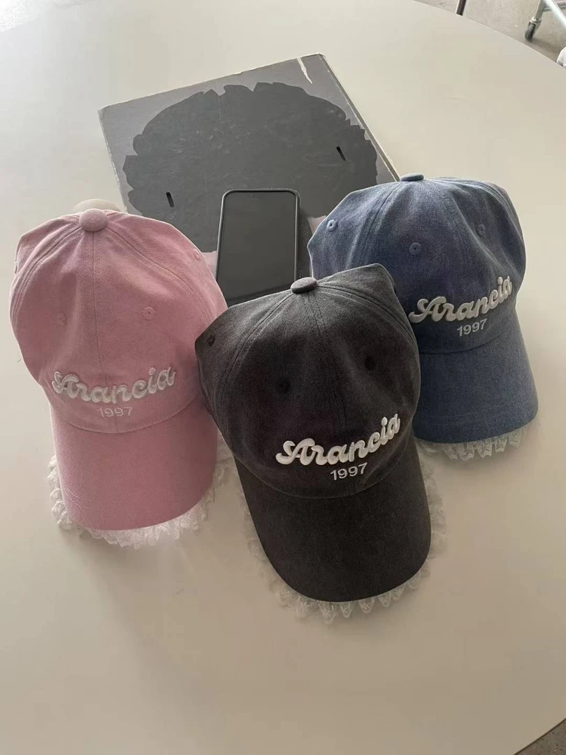 韩国东大门DELINE蕾丝边鸭舌帽NO退NO换