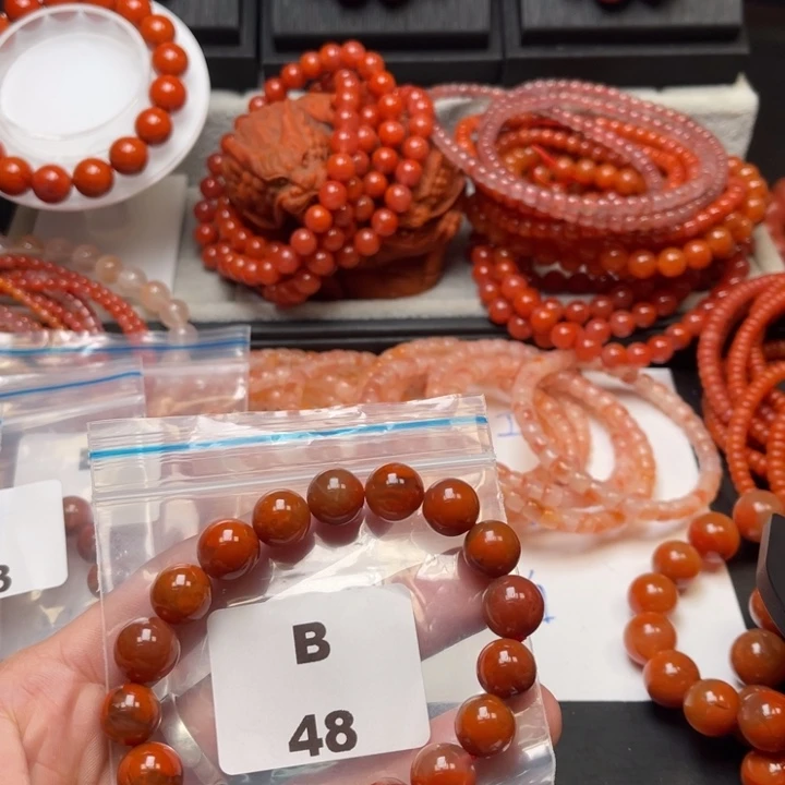 未镶嵌多样性发货默认微瑕称重11m m南红玛瑙