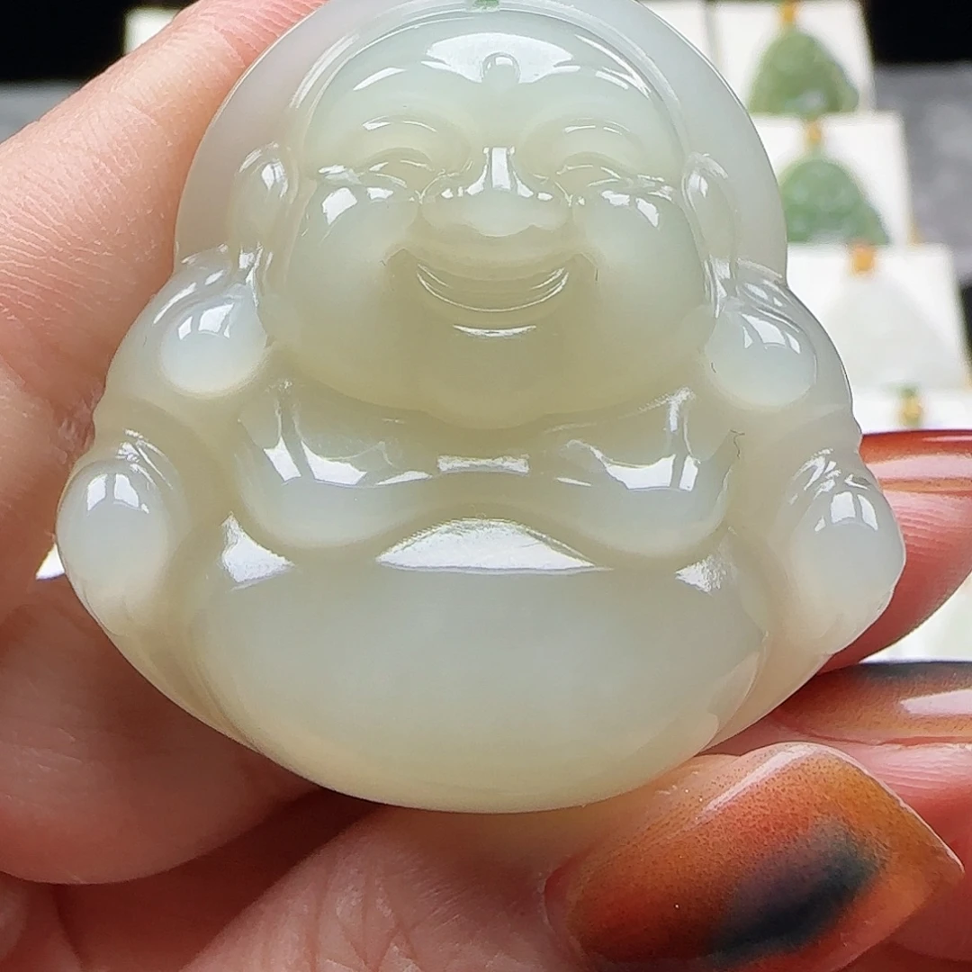 和田玉未镶嵌吊坠(赠链)