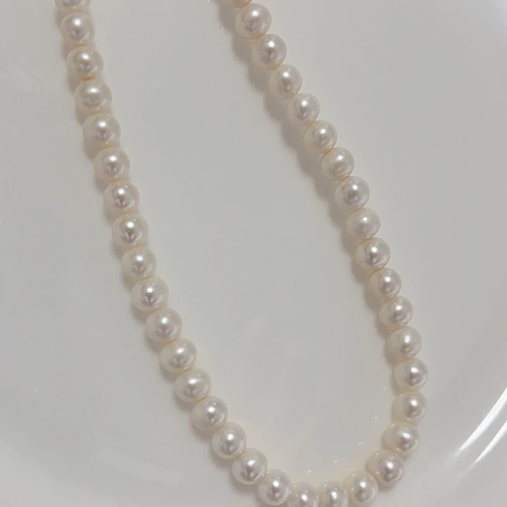 淡水珍珠6.5-7.1左右暖白未镶嵌