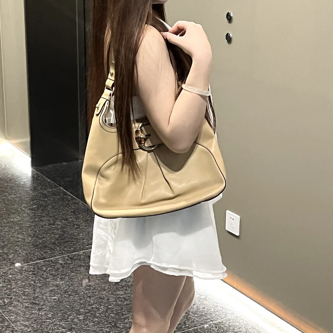 95新 GUCCI/古驰 gucci竹节单肩包/4804389