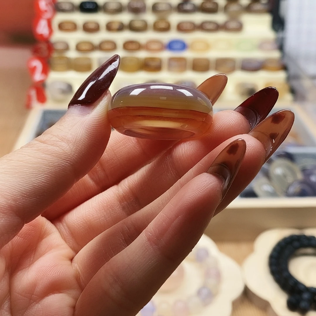 潼***宝玛瑙/玉髓未镶嵌戒指