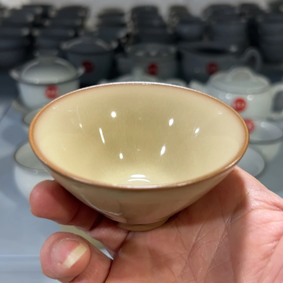 微瑕陶瓷茶壶茶杯家用