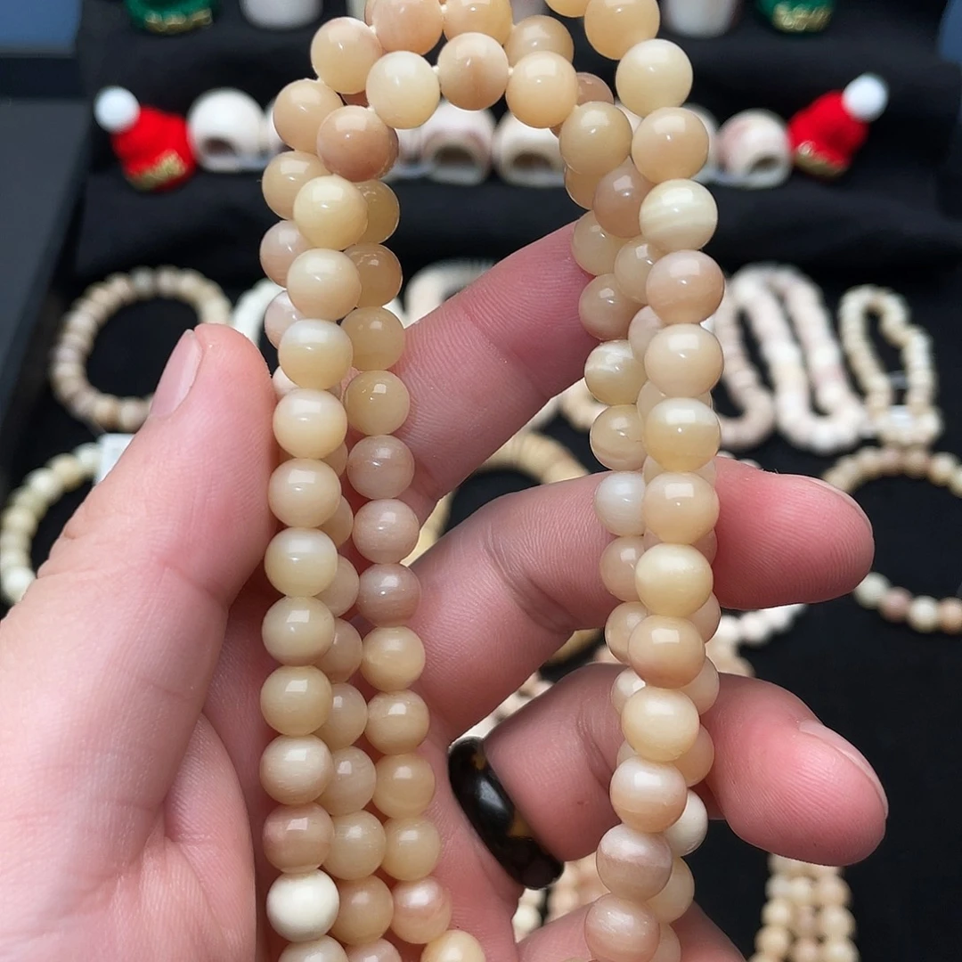 手串白玉菩提精品驼骨108