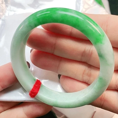 未镶嵌手镯翡翠正圈2344