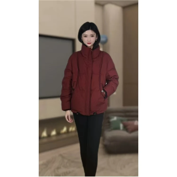 胖mm大码羽绒服女短款2025冬季新款小个子妈妈加厚保暖白鸭绒外套