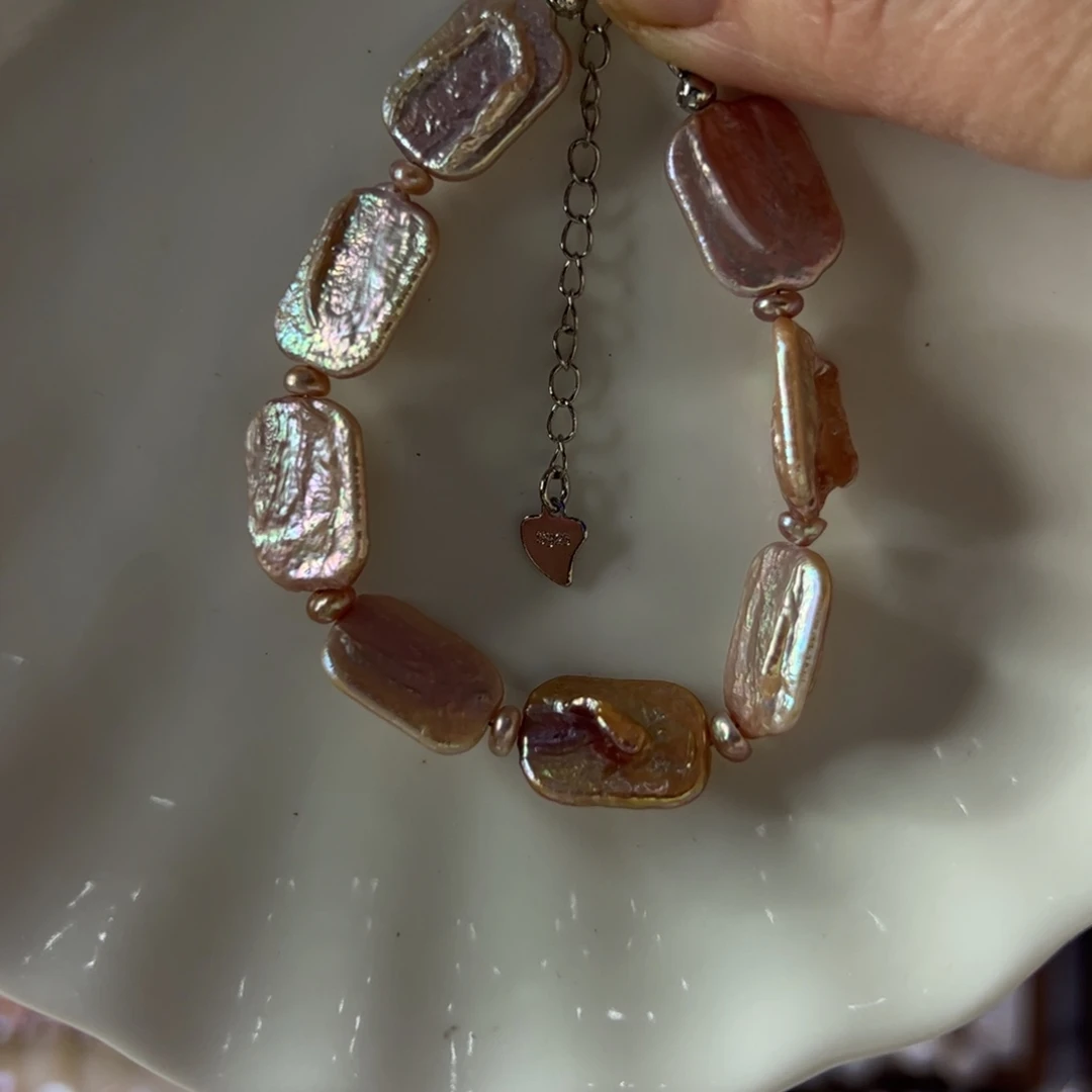 淡水珍珠手绳合金