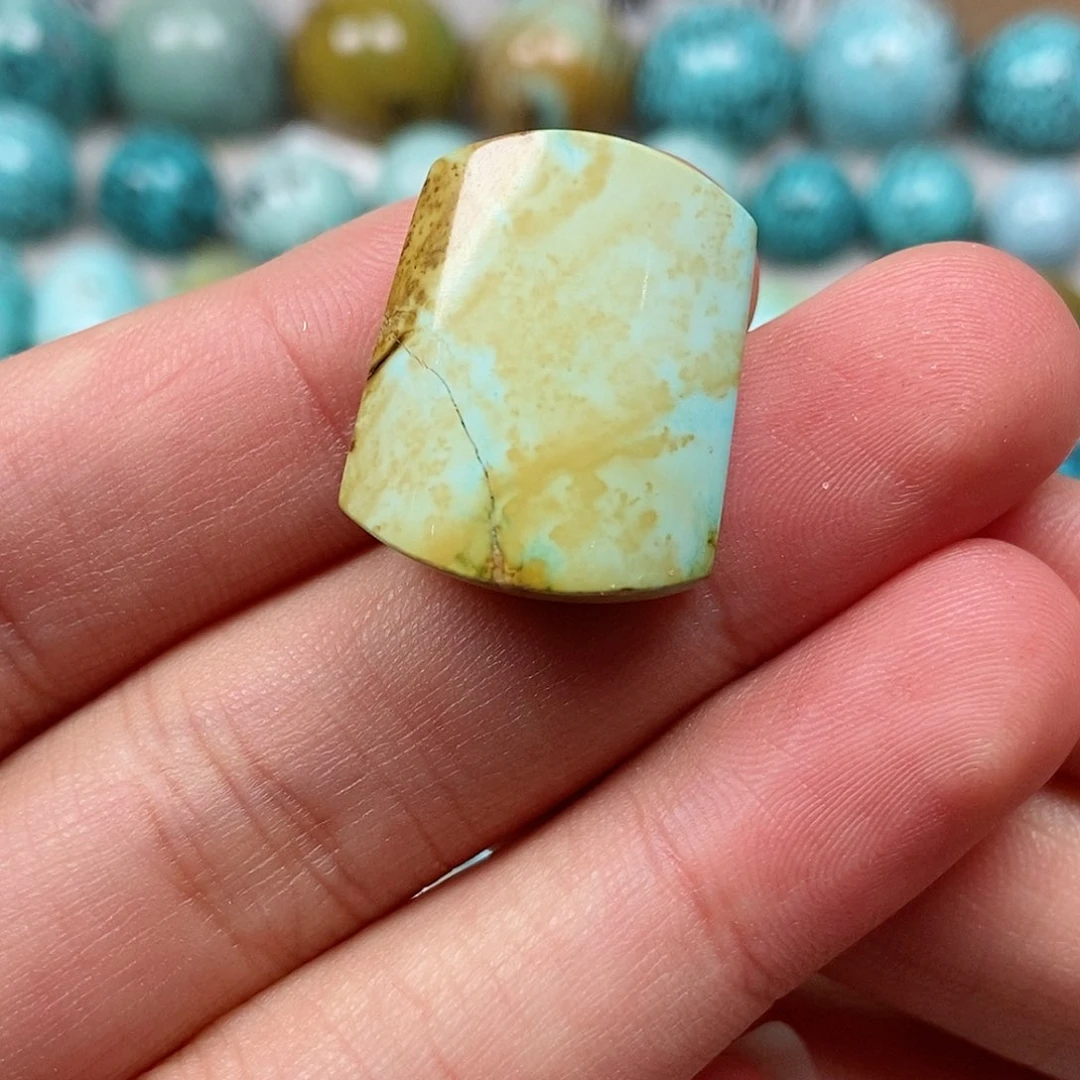 未镶嵌绿松石珠宝半成品