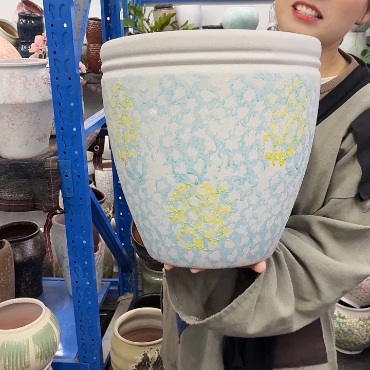 30×30 -粗陶花盆有孔-买买买