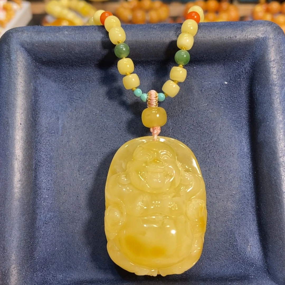 蜜蜡颈饰未镶嵌蜜蜡