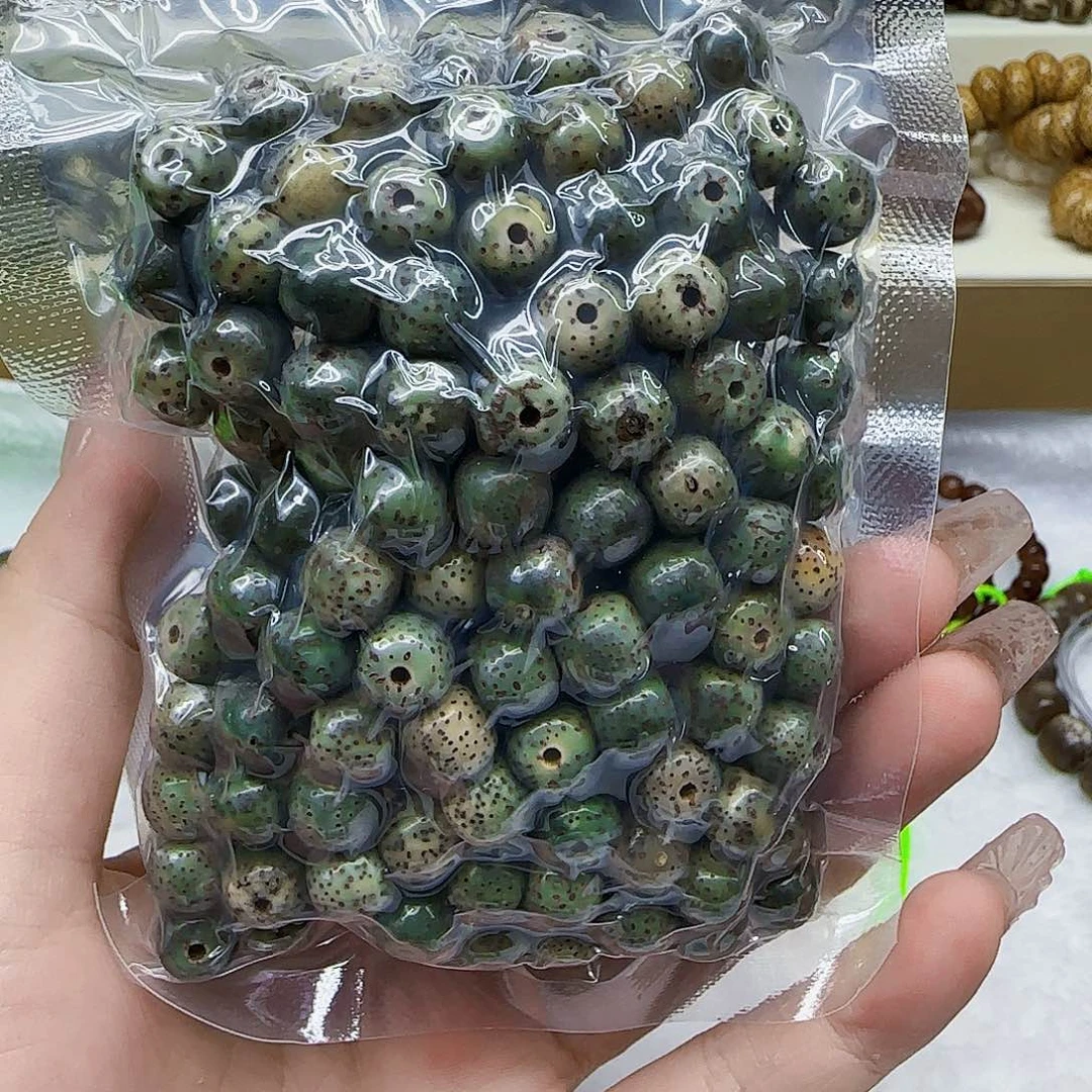 星月菩提手串51哈哈石玉星月菩提散籽