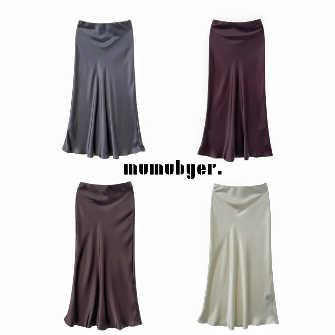 MUMUBYER •“婀娜多姿”醋酸面料四色鱼尾半裙