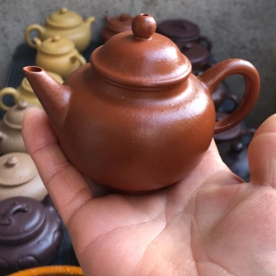 紫砂茶壶朱泥水平150豪升左右
