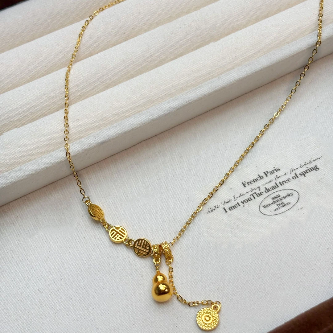 14041福牌葫芦吊坠项链R