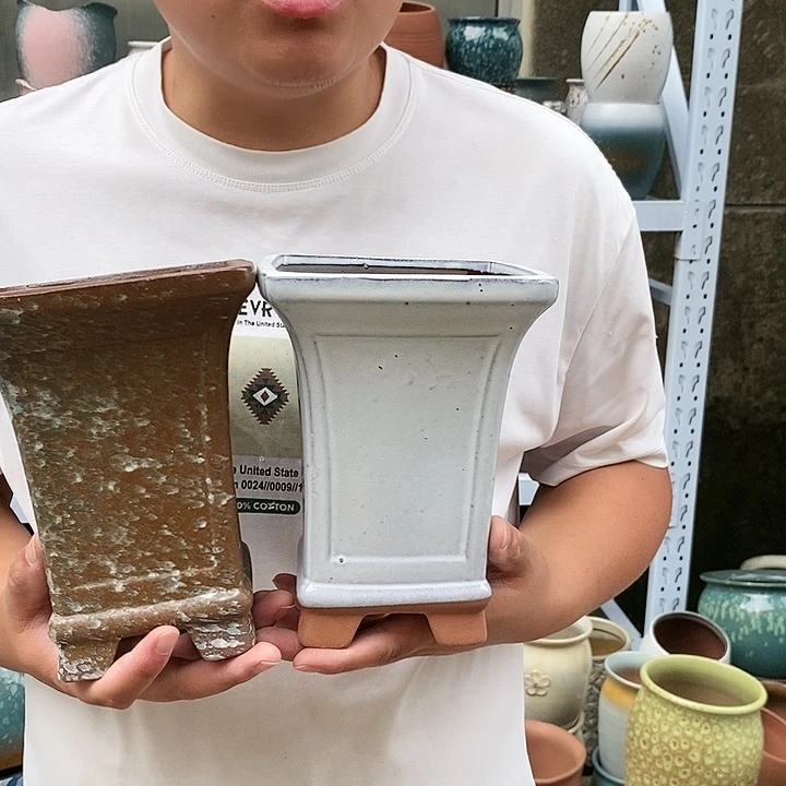 紫砂花盆口14高19福利