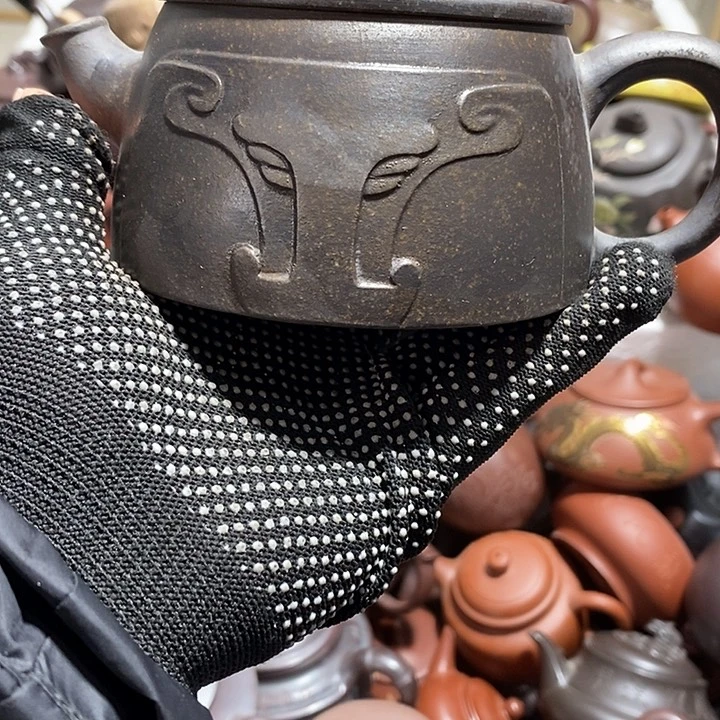 紫砂茶壶把裂微瑕