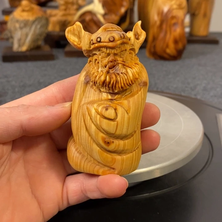 柏木（崖柏）钟馗手把件