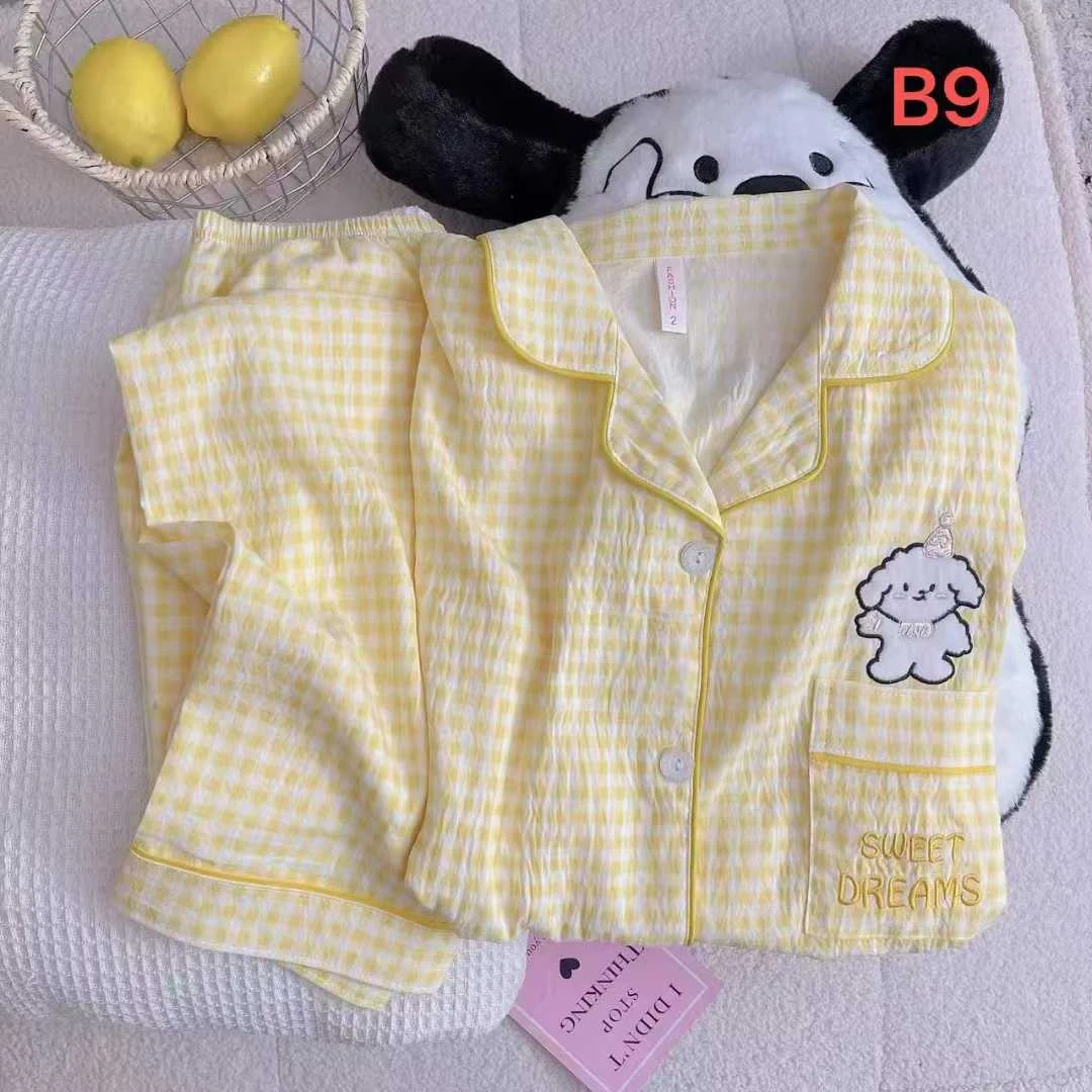 2025新款睡衣女长袖春季甜美卡通休闲家居服薄款外穿