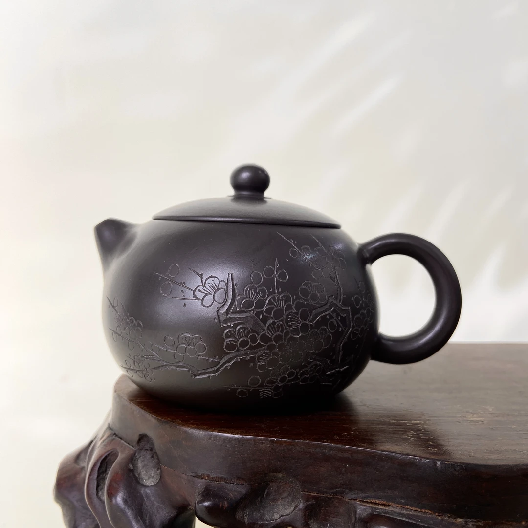 宜兴手工紫砂陶 （实力派1）220cc茶壶GS4203-59
