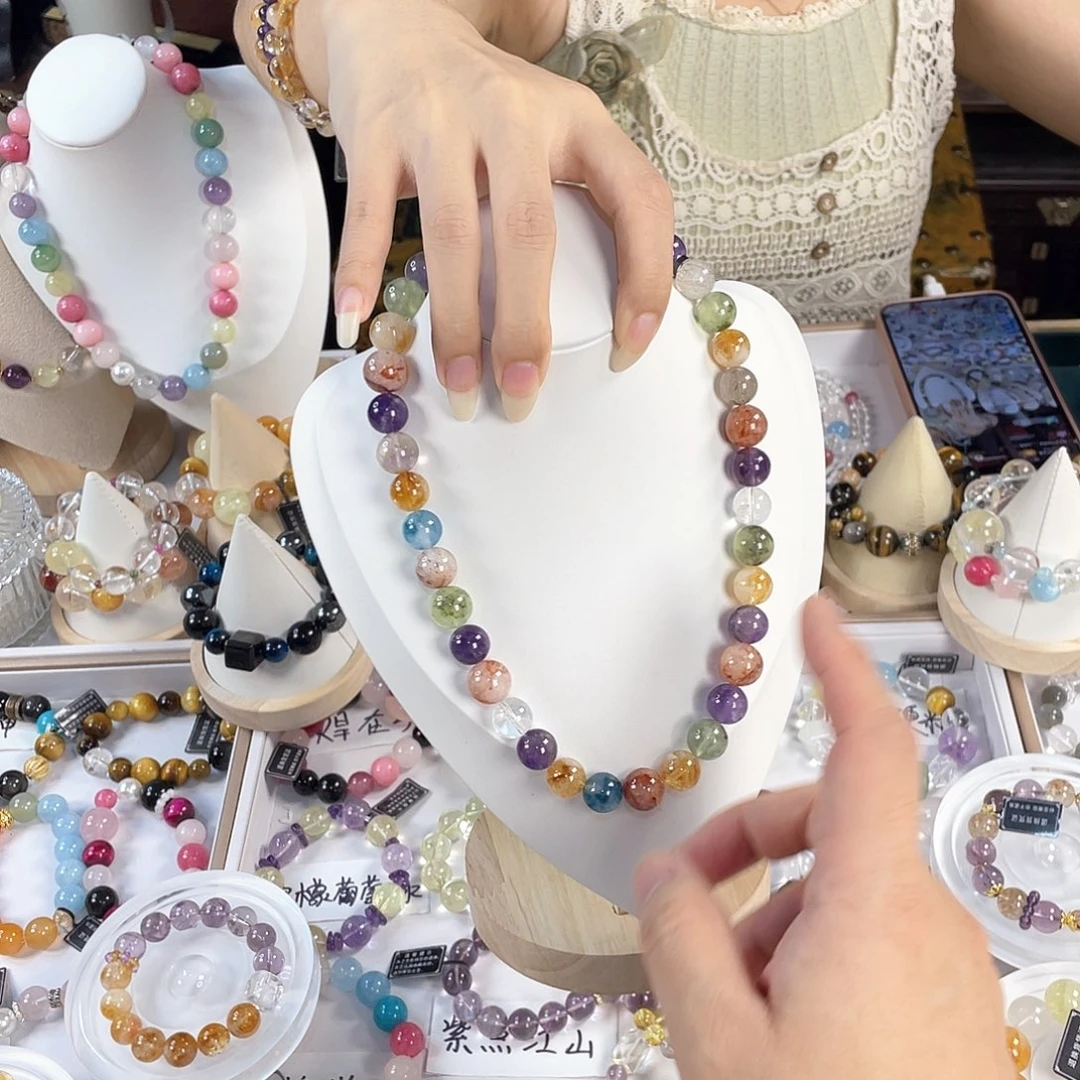 银S925镀金镶嵌手链水晶