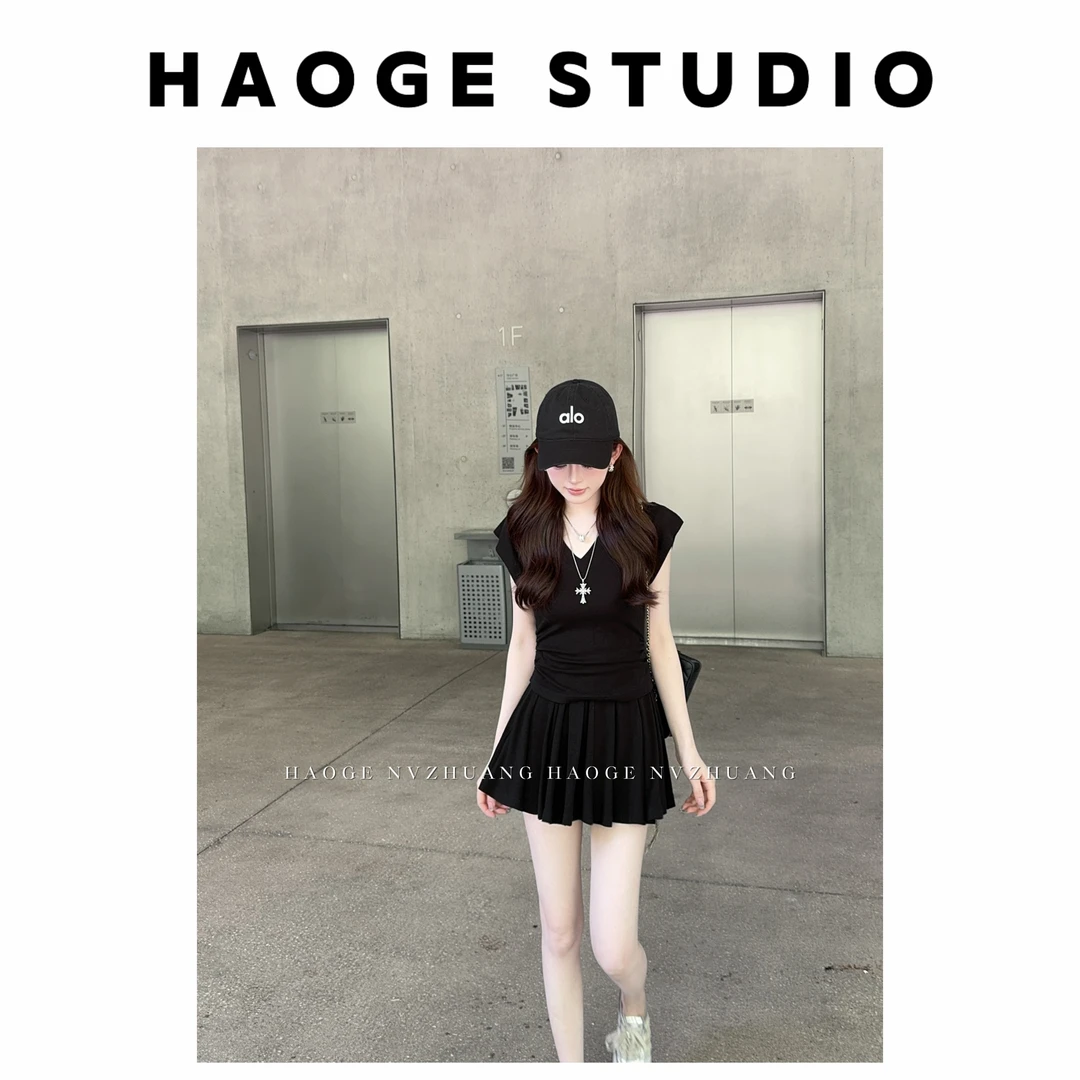 浩哥严选●不费脑首选C5TZ5339A上衣+半身裙预短款辣妹简版设计感