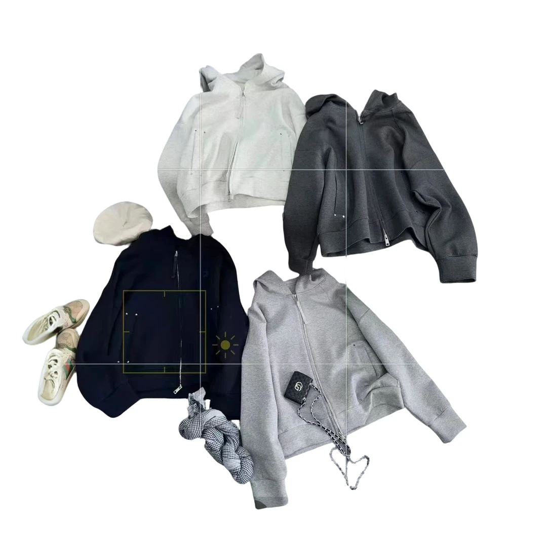 【蓉蓉优品】美式慵懒风运动衫连帽外套卫衣