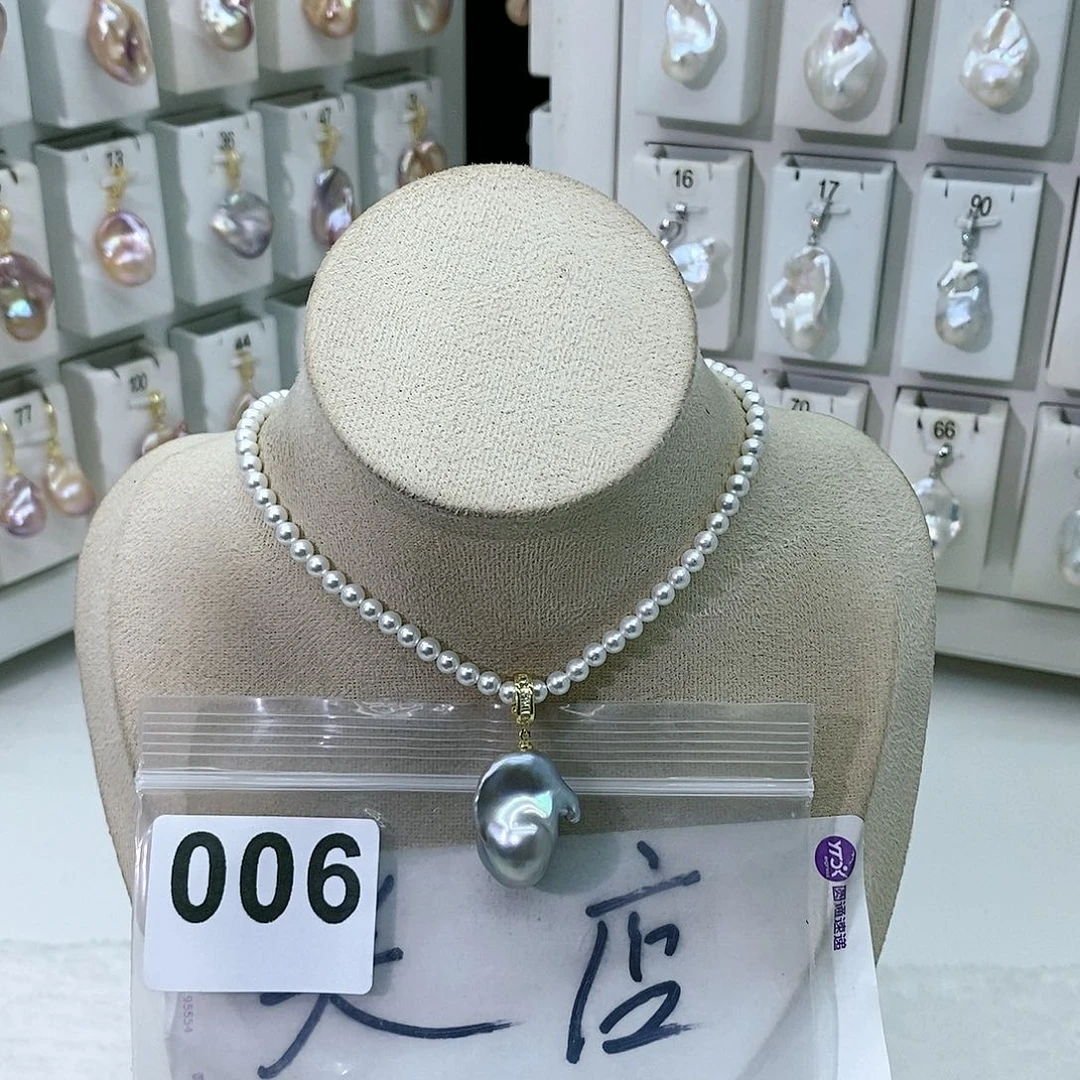 淡水珍珠颈饰合金