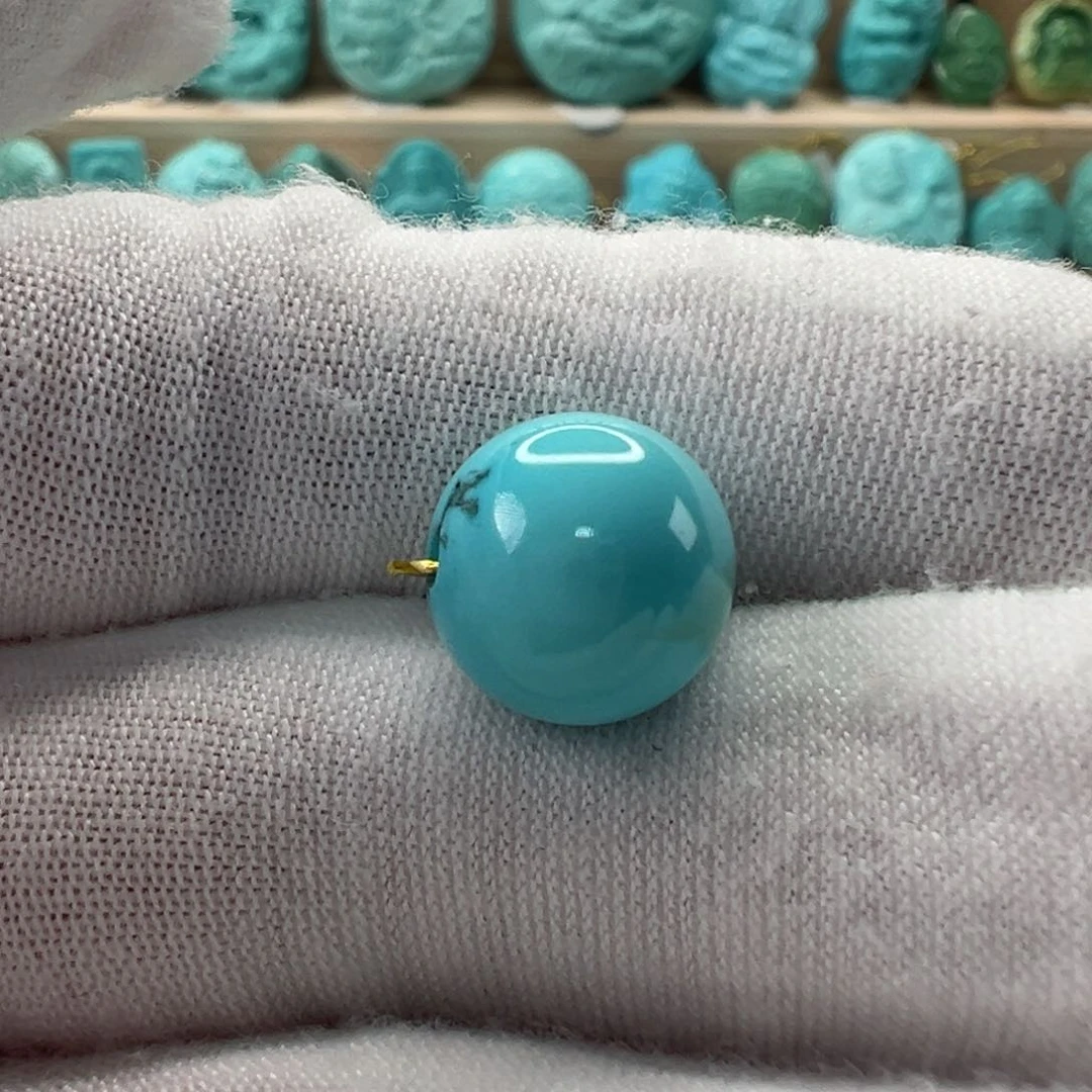 未镶嵌绿松石圆珠11mm