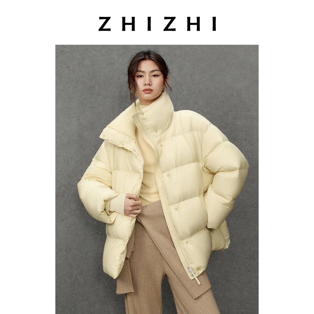 【橱窗】致知 梅影词 宽松鹅绒轻雪羽绒服女25冬ZZ2EWWY9002