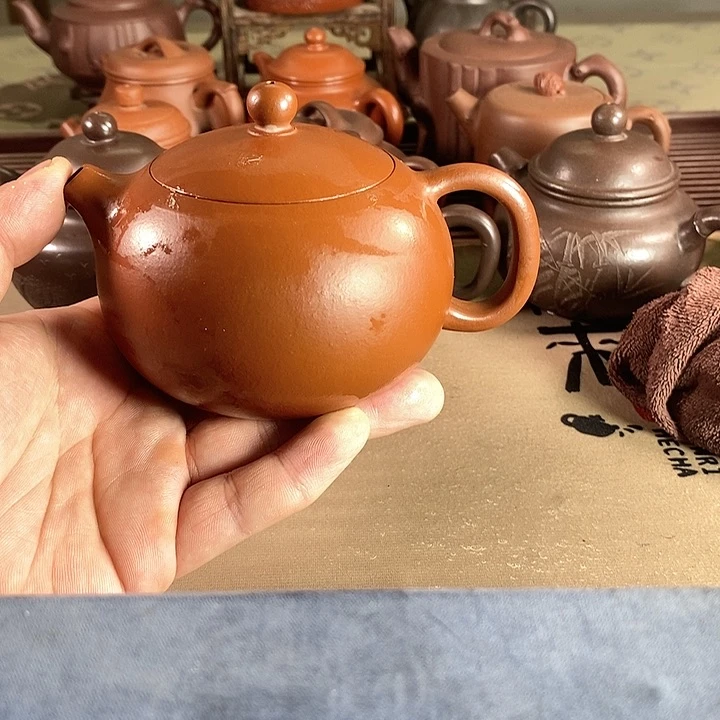 茶壶段泥杜*森紫砂微瑕