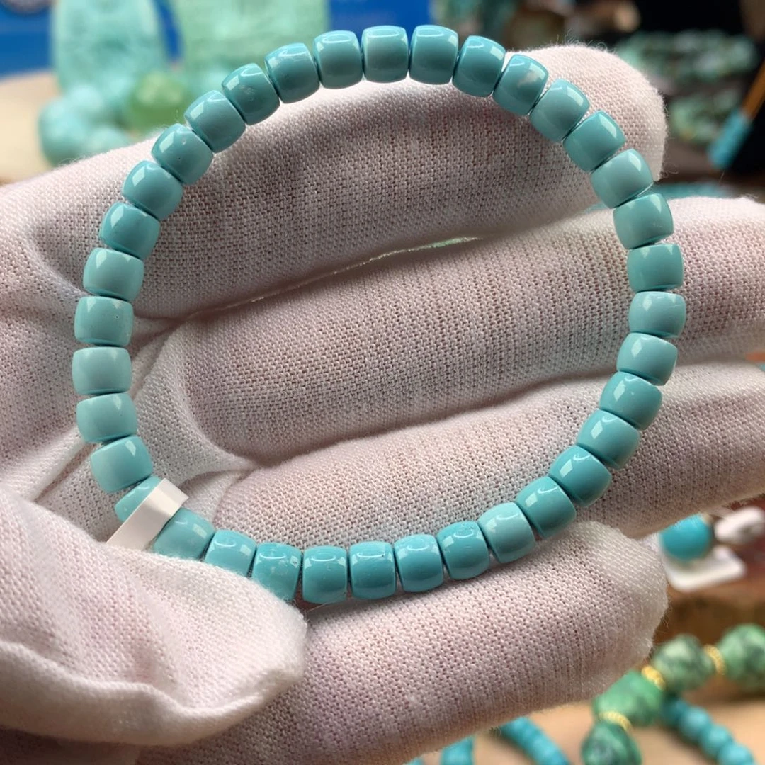 绿松石未镶嵌珠宝奇石5.5mm