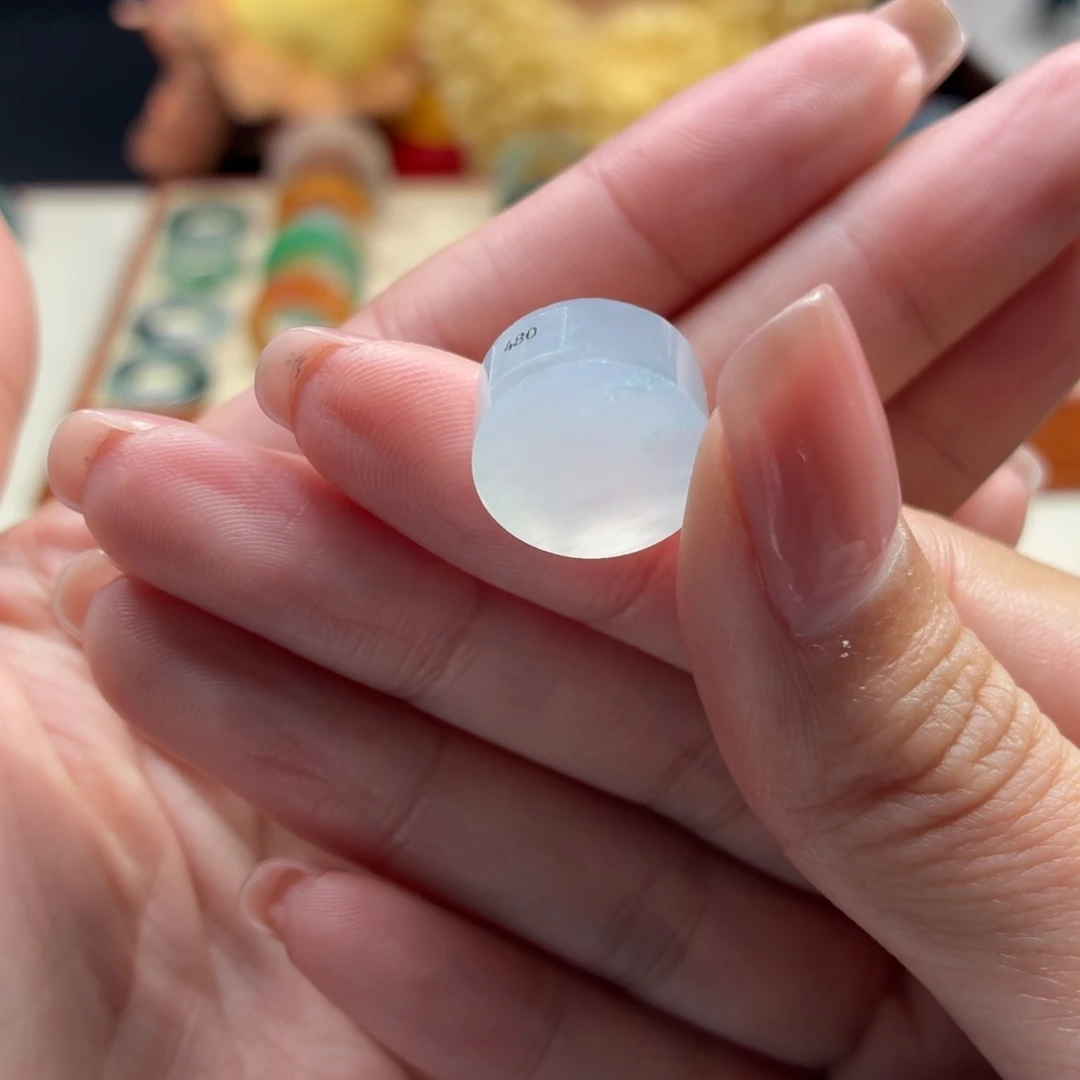 未镶嵌定制翡翠上新 戒心14.3*7.2mm