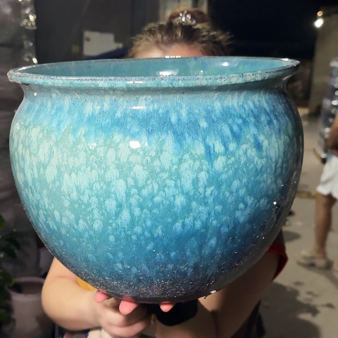 紫砂花盆高24口30