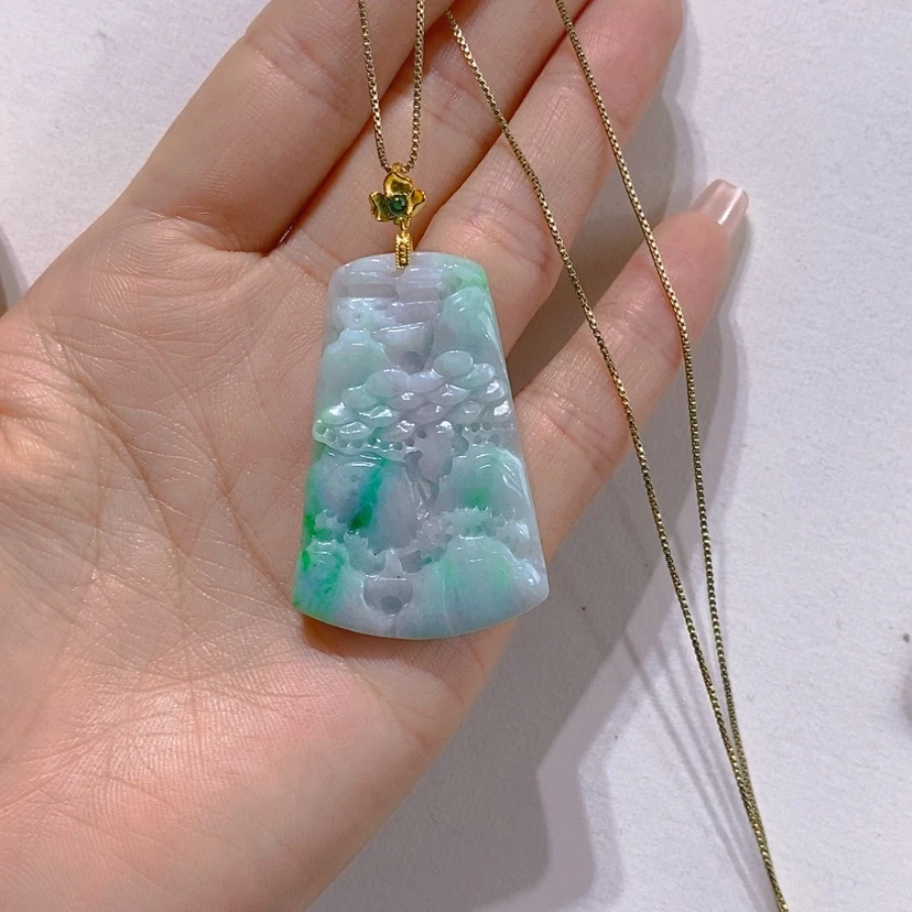 【闪购商品】翡翠未镶嵌颈饰